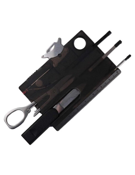 Tarjeta Multifuncional 12 en 1 Galepromot EDC Negra