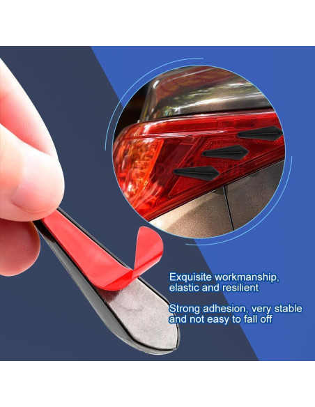 Kit de Spoiler Reducido de Viento Zufoty 10 Piezas ABS Universal