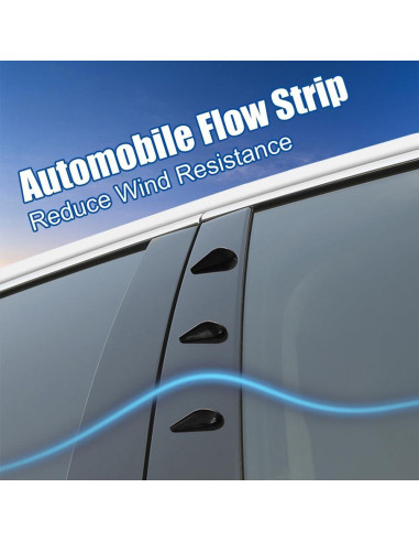 Kit de Spoiler Reducido de Viento Zufoty 10 Piezas ABS Universal