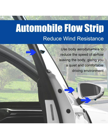 Kit de Spoiler Reducido de Viento Zufoty 10 Piezas ABS Universal