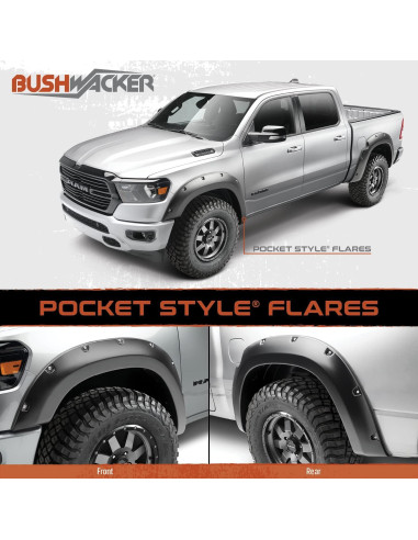 Guardabarros Bushwacker Estilo Pocket para Volkswagen Amarok 2011-2016