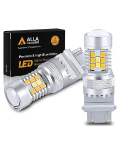 Bombillas LED Switchback T25 3157 3457 Alla 6000K Ámbar