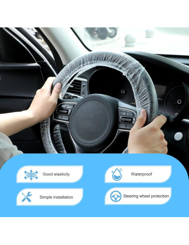 100 Cubiertas Desechables de Volante Titgoes 40 cm Elásticas