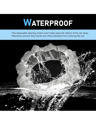 100 Cubiertas Desechables de Volante Titgoes 40 cm Elásticas