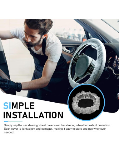 100 Cubiertas Desechables de Volante Titgoes 40 cm Elásticas