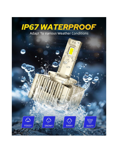 Bombillas LED D3S AUTOONE 32000 Lúmenes 6000K 50000 Horas