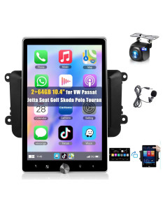 Radio de Coche 10.4" METEESER para VW Seat Golf Jetta con CarPlay
