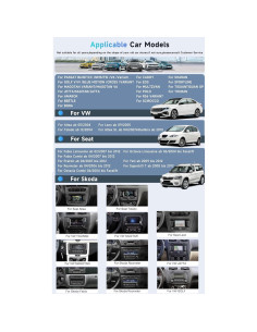 Radio de Coche 10.4" METEESER para VW Seat Golf Jetta con CarPlay 2