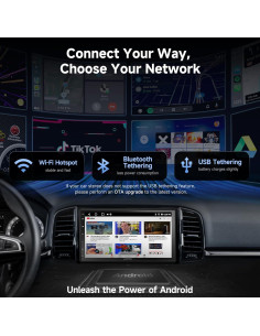 Estéreo Doble Din Android A5L 7" con Cámara y CarPlay 2