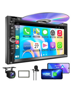 Estéreo Doble Din Adapter-Universe 7" con CarPlay y DVD
