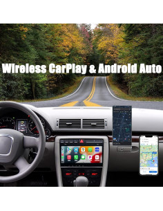 Estéreo de Coche Android 12 AUXOAUDIOTEK 8.8" GPS CarPlay 2