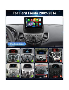 Estéreo de Coche Leadfan para Ford Fiesta 2009-2014, Pantalla 9" 2