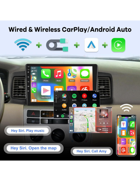 Radio Android EKAT 2+64GB para Toyota Corolla EX 2007-2012