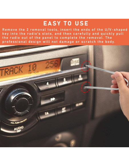 Kit de Herramientas de Extracción de Radio Dickno 2 PCS