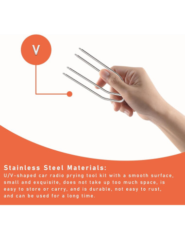 Kit de Herramientas de Extracción de Radio Dickno 2 PCS