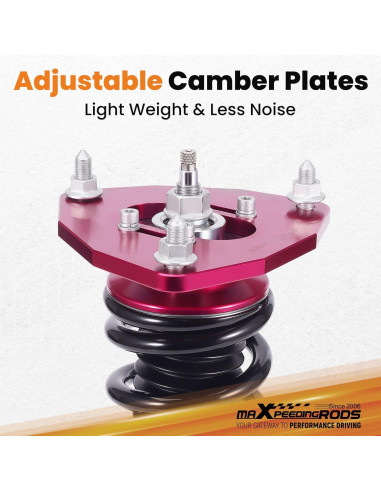 Amortiguadores Frontales Ajustables maXpeedingrods para Mitsubishi Lancer 2002-2006