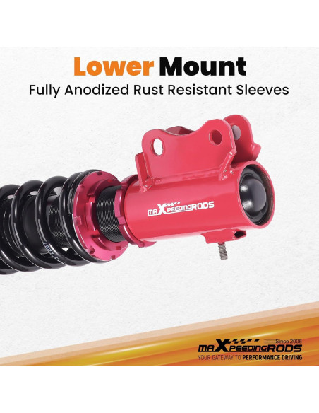 Amortiguadores Frontales Ajustables maXpeedingrods para Mitsubishi Lancer 2002-2006