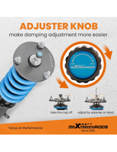 Coilovers Ajustables maXpeedingrods para Toyota Supra 1987-1992 2