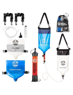 Filtro de Agua Portátil Supervivencia Práctica 20cm Ligero