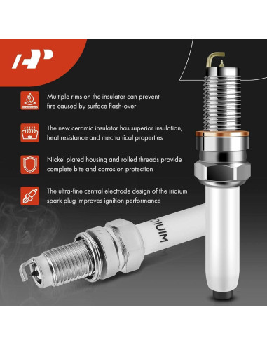 Conjunto A-Premium 4 Bobinas y Bujías Iridio Volkswagen Audi