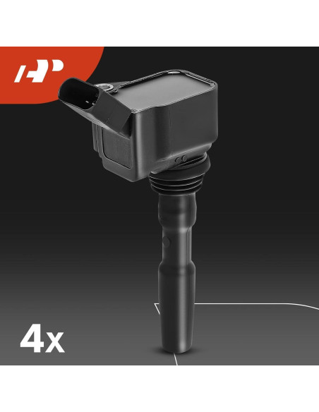 Conjunto A-Premium 4 Bobinas y Bujías Iridio Volkswagen Audi
