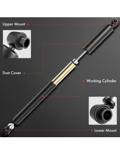 Amortiguador de Suspensión Trasera A-Premium Juego de 2 Piezas 2