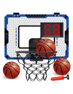 Aro de Baloncesto Interior GMAOPHY Azul con Marcador Electrónico