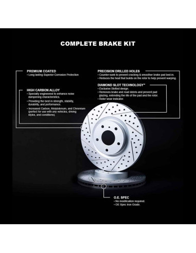 Discos de Freno Delanteros R1 Concepts WBPN1-59010 para Acura y Honda