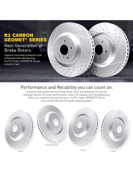 Discos de Freno Delanteros R1 Concepts WBPN1-59010 para Acura y Honda