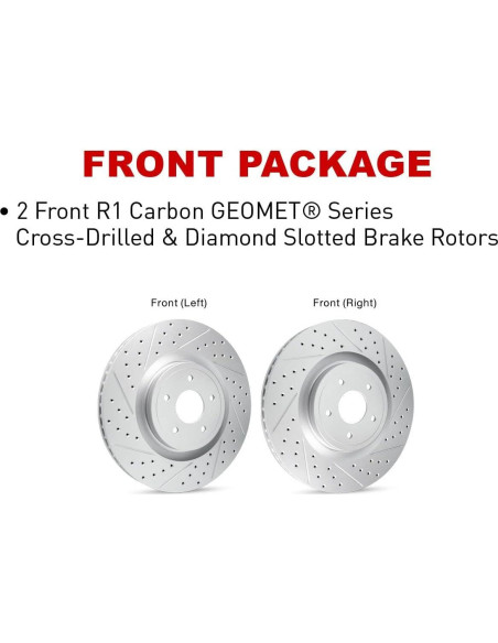 Discos de Freno Delanteros R1 Concepts WBPN1-59010 para Acura y Honda