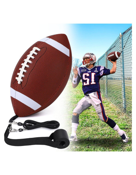 Entrenador de Lanzamiento de Fútbol TOBWOLF Tamaño 6 para Jóvenes