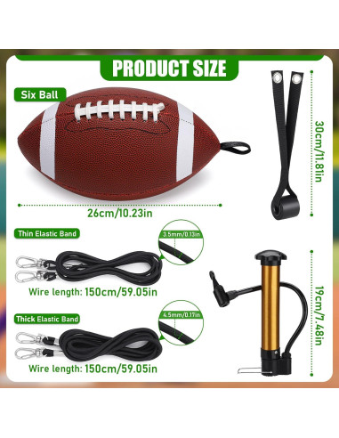 Entrenador de Lanzamiento de Fútbol TOBWOLF Tamaño 6 para Jóvenes