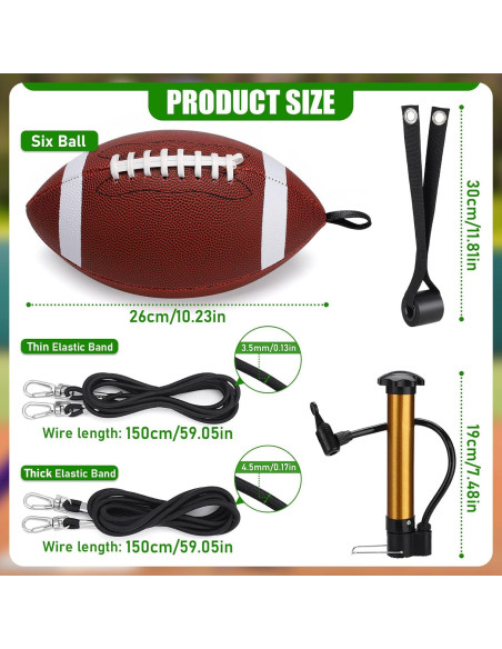 Entrenador de Lanzamiento de Fútbol TOBWOLF Tamaño 6 para Jóvenes