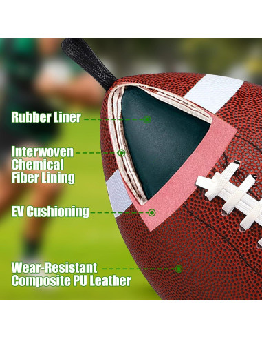 Entrenador de Lanzamiento de Fútbol TOBWOLF Tamaño 6 para Jóvenes