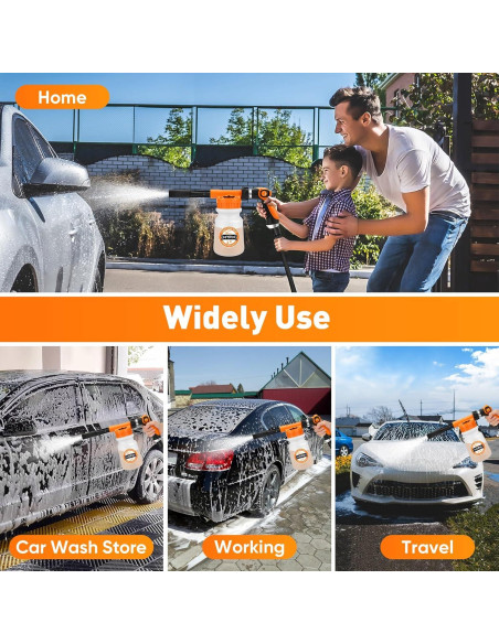 Pistola de Espuma MYPIN 16 en 1 para Lavado de Autos y Jardín