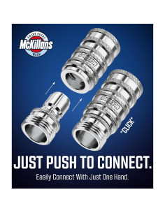 Conectores Rápidos Automáticos McKillans para Manguera de Jardín - Kit de 5 Piezas 2