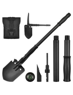 Pala de Supervivencia Yeacool 71.88 cm Plegable Multiherramienta