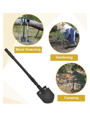 Pala de Supervivencia Yeacool 71.88 cm Plegable Multiherramienta