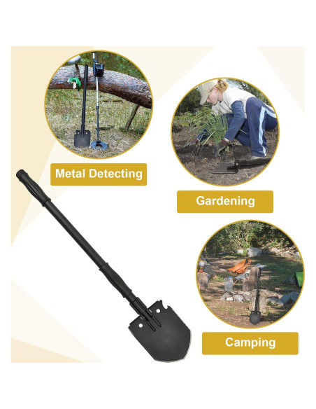 Pala de Supervivencia Yeacool 71.88 cm Plegable Multiherramienta