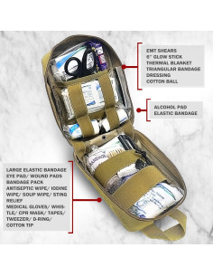 Kit de Primeros Auxilios 200 Piezas FalconTac Camuflaje 2