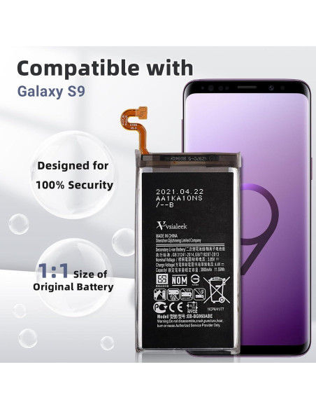 Batería de Reemplazo EB-BG960ABE para Galaxy S9 3000mAh