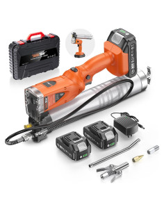 Pistola de Grasa Eléctrica 2-en-1 TaskStar TSGR03 10000 PSI