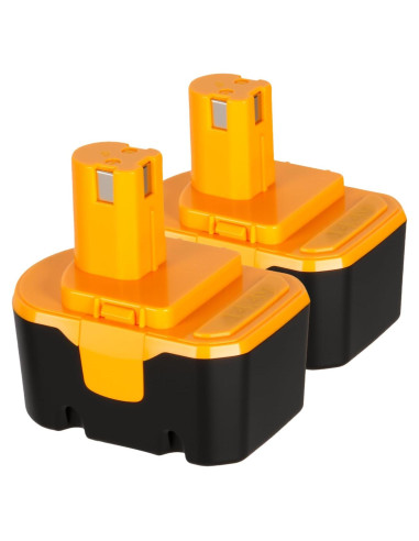2 Baterías Recargables Ni-MH 14.4V 4000mAh Ryobi Compatible