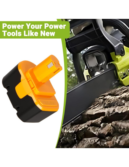 2 Baterías Recargables Ni-MH 14.4V 4000mAh Ryobi Compatible