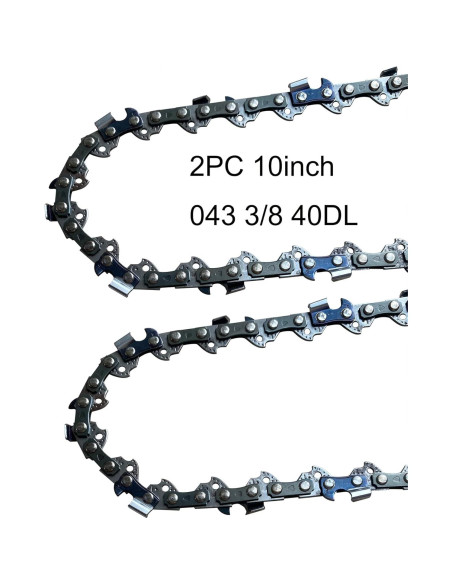 Cadena de Motosierra Kobalt 10" Reemplazo 0.043" Calibre 3/8" Paso