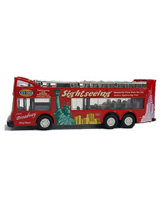 Autobús turístico de dos pisos Kins-mart Nueva York 15 cm