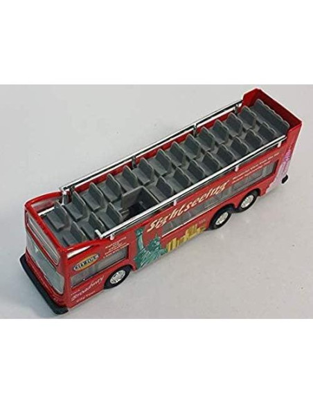 Autobús turístico de dos pisos Kins-mart Nueva York 15 cm