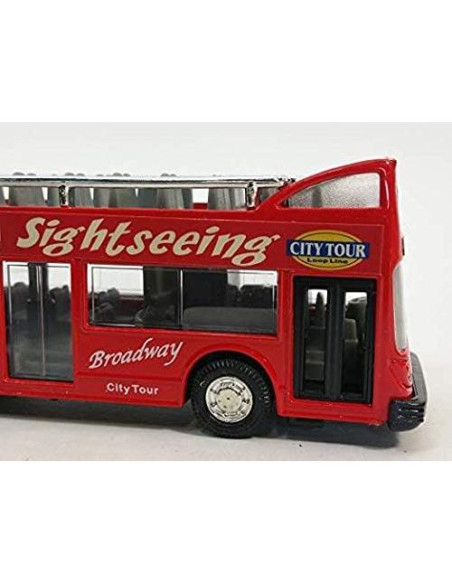 Autobús turístico de dos pisos Kins-mart Nueva York 15 cm