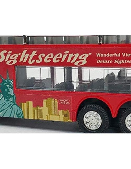 Autobús turístico de dos pisos Kins-mart Nueva York 15 cm