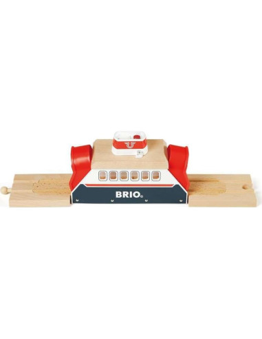 Barco de Ferry BRIO 33569 - Juego de Tren de Madera 3 Piezas